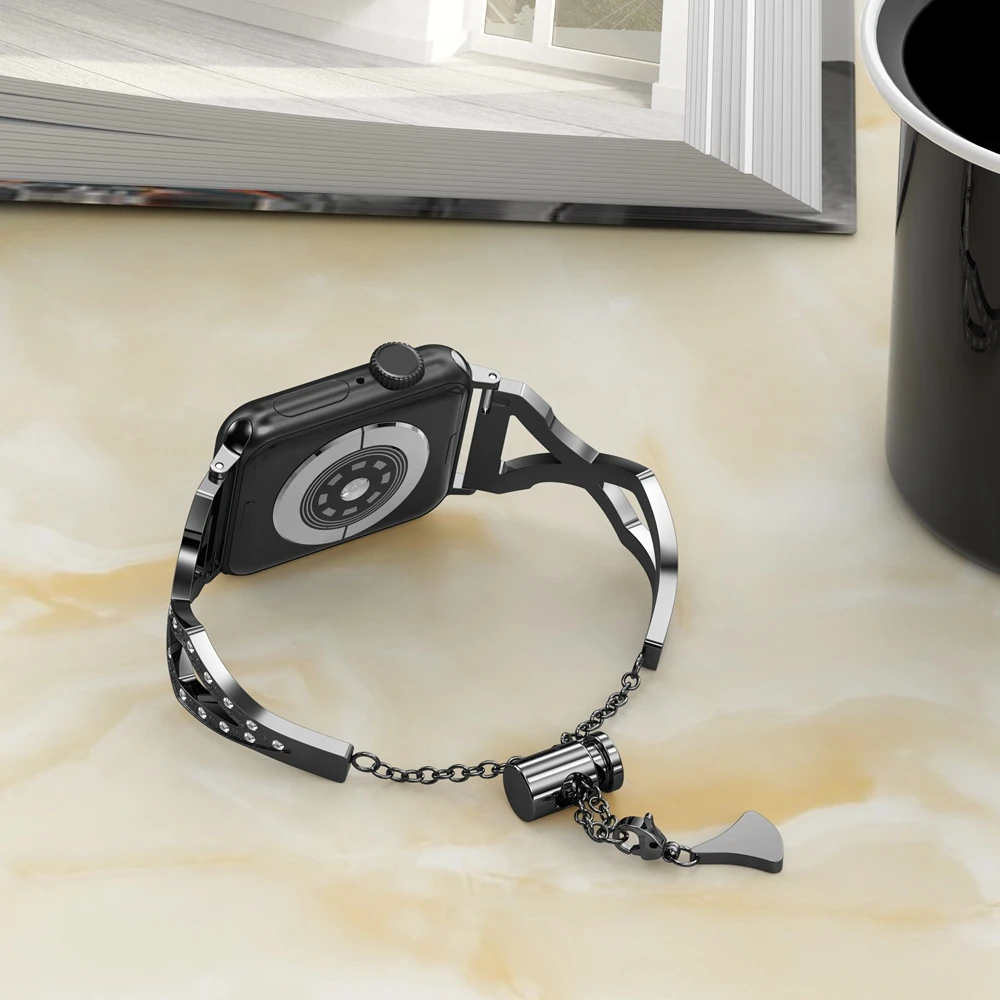 Регулируемый ремешок для Apple Watch iWatch 4 3 2 42 мм/38 мм/44 мм/40 мм нержавеющая сталь
