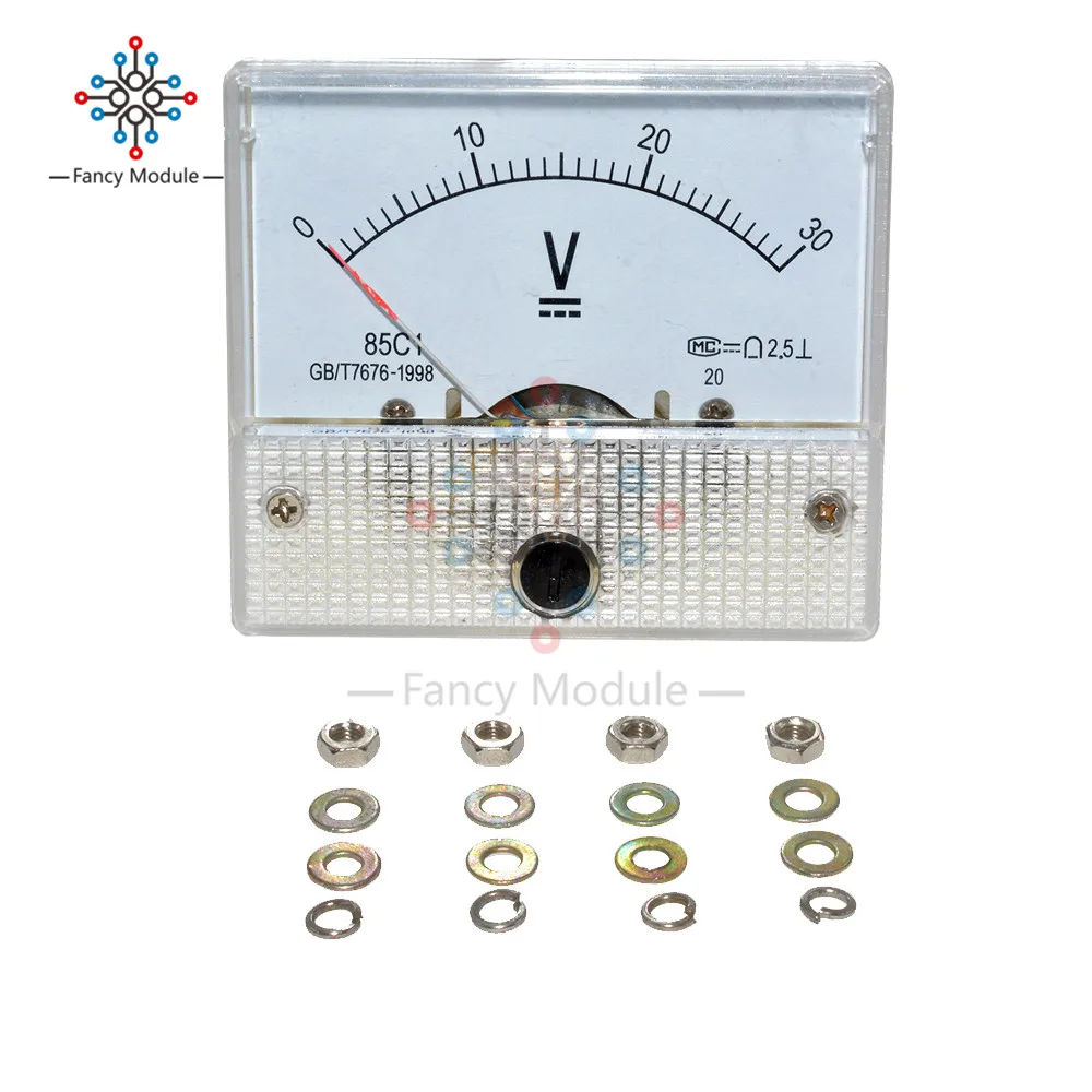 Профессиональный Аналоговый вольтметр 0 30/0 50 В постоянного тока|gauge meter|gauge voltgauge