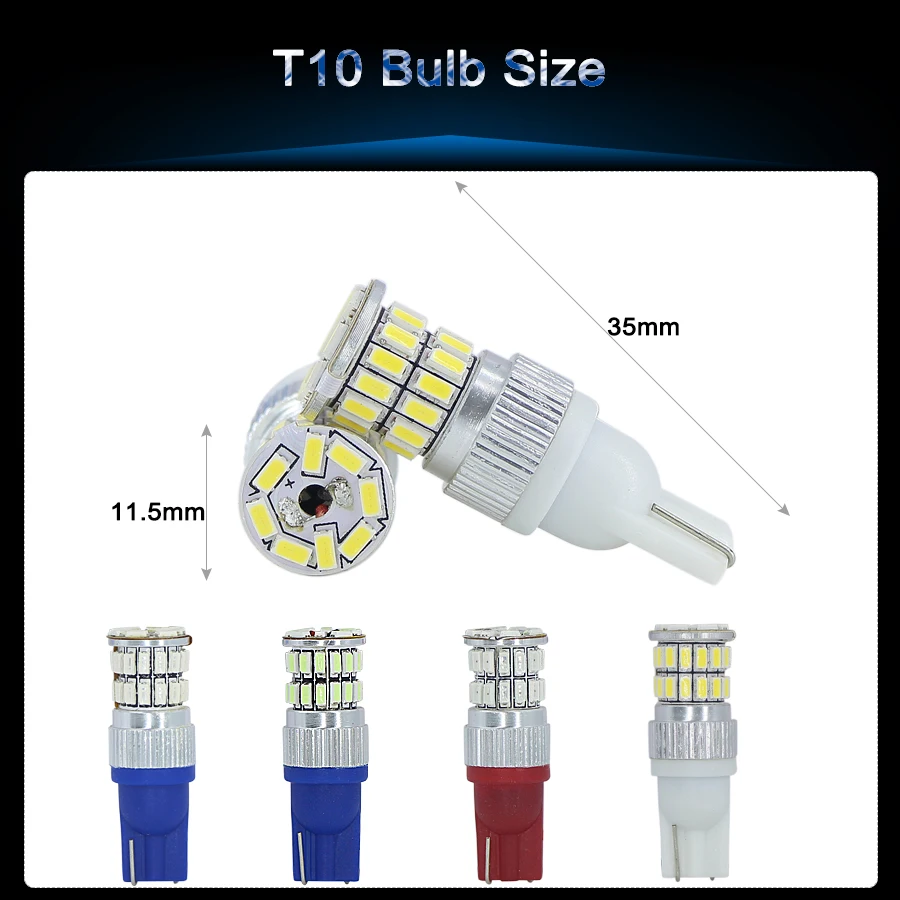 Светодиодные лампы T10 W5W Canbus 168 194 для габаритных парковочных огней VW Passat b5 b6 CC Golf 4 5