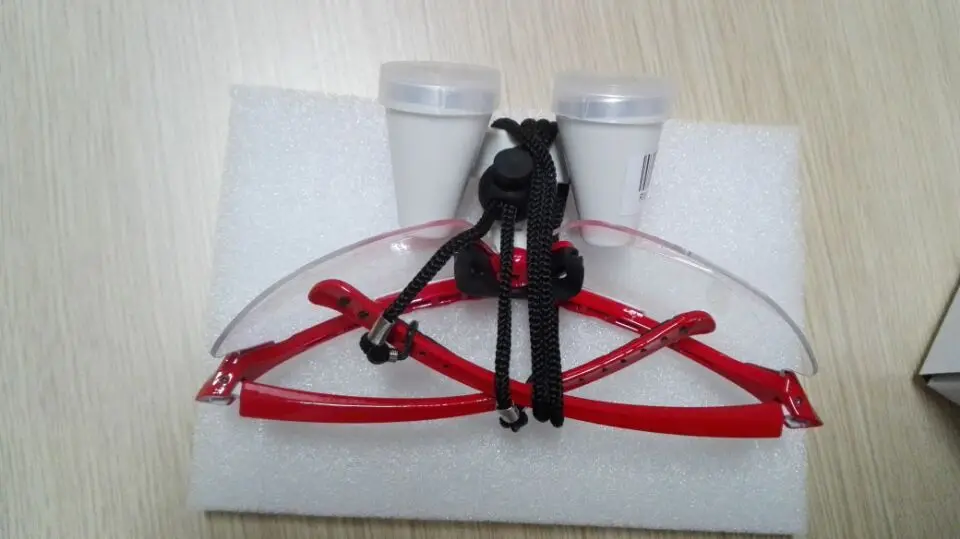 Красный популярный 3.5x320мм зубная лупа для стоматолога хирургические медицинские