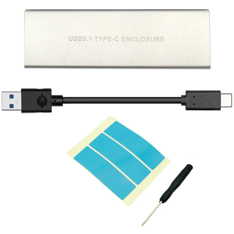 Usb3.1 корпус для жесткого диска Nvme Pcie M.2 к Usb Type C 3 1 M ключ Ssd внешний мобильный ящик
