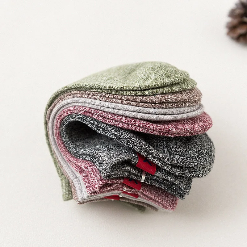 Носки мужские в национальном стиле 5 пар плотные дышащие хлопковые до щиколотки