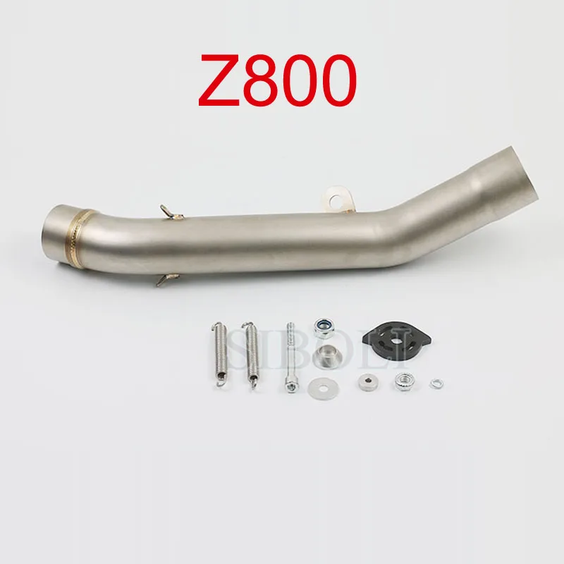 Среднее звено выхлопной трубы мотоцикла для Kawasaki Z750 Z800 2010 2011 2012 2013 2014 года без