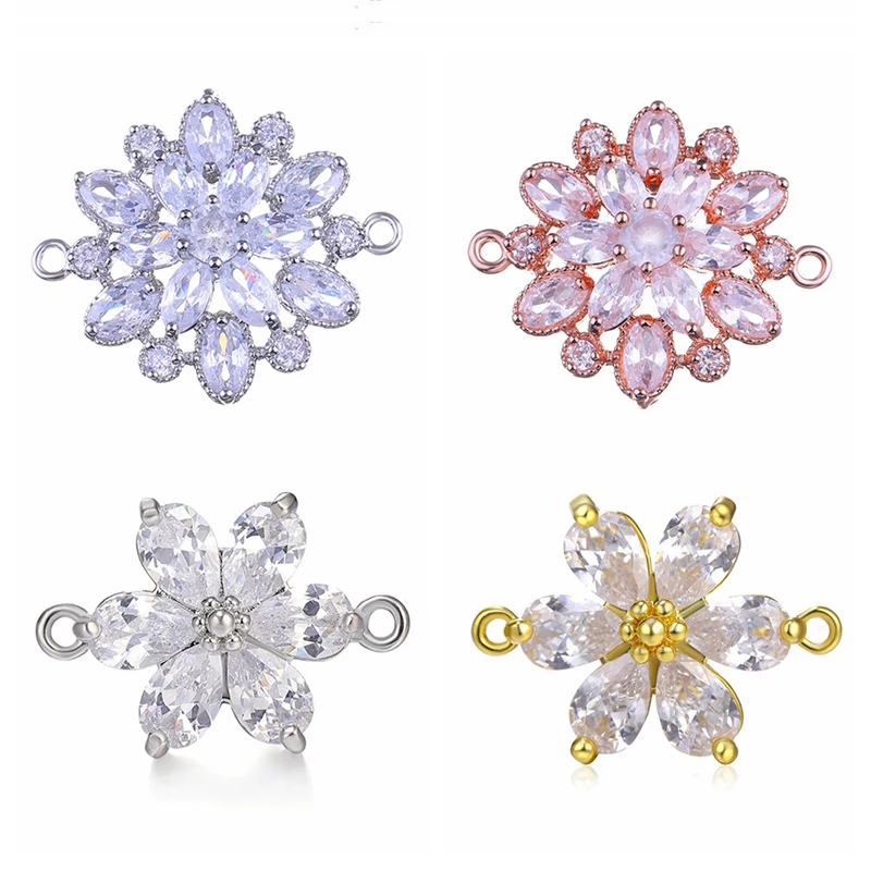 Подвески из кристалла и циркония коннекторы для подвесных браслетов ожерелий