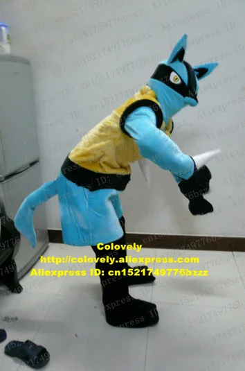 Озорной голубой шакал Dhole желтые Weasel норка Skunk с прямыми синими ушками прозрачные