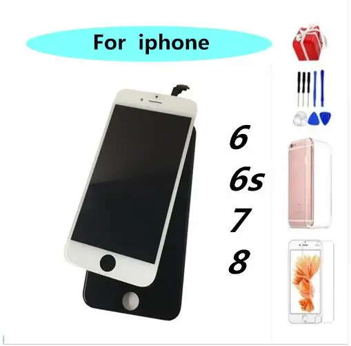 AAA для iPhone 6 ЖК-экран полная сборка 6plus 6s дисплей сенсорный экран замена без битых