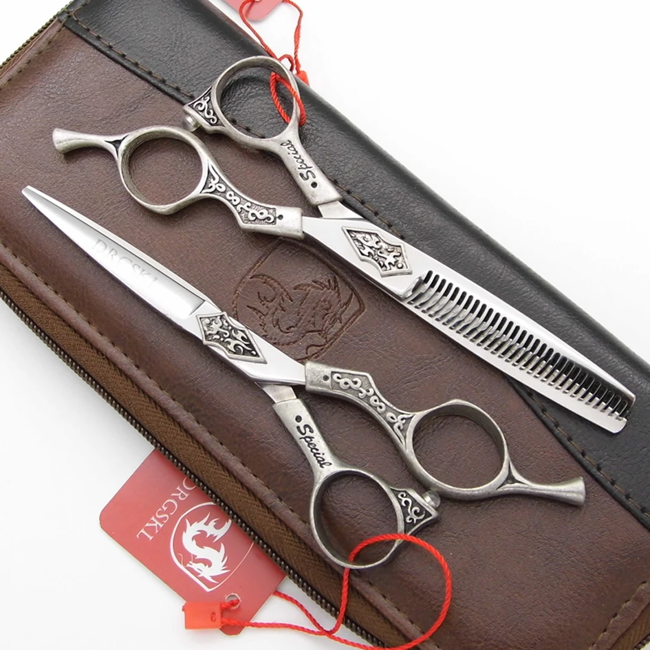 

Japan 440C DRGSKL hair cut scissors top grade classical model 6.0 inch bayber professional hairdressing scissors hair shears