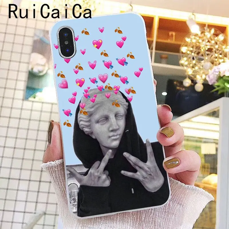 Ruicaica Альтернативная статуя Искусство Давид Мягкий Силиконовый ТПУ чехол для