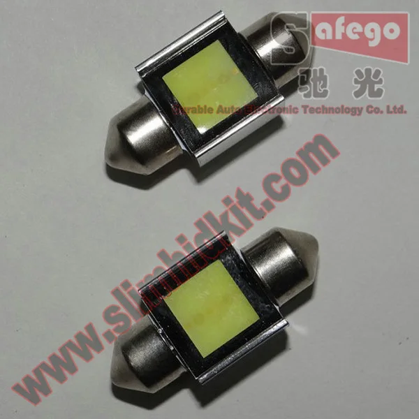 Бесплатная доставка COB Festoon led Light 2W 31mm cob chip 2 шт./лот противотуманная фара внешний