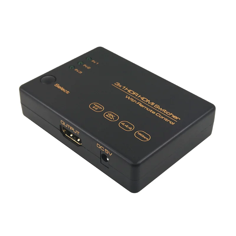 3-портовый HDR HD переключатель HDCP 2 4K 60 Гц 3 входа 1 выход порта Переключатель