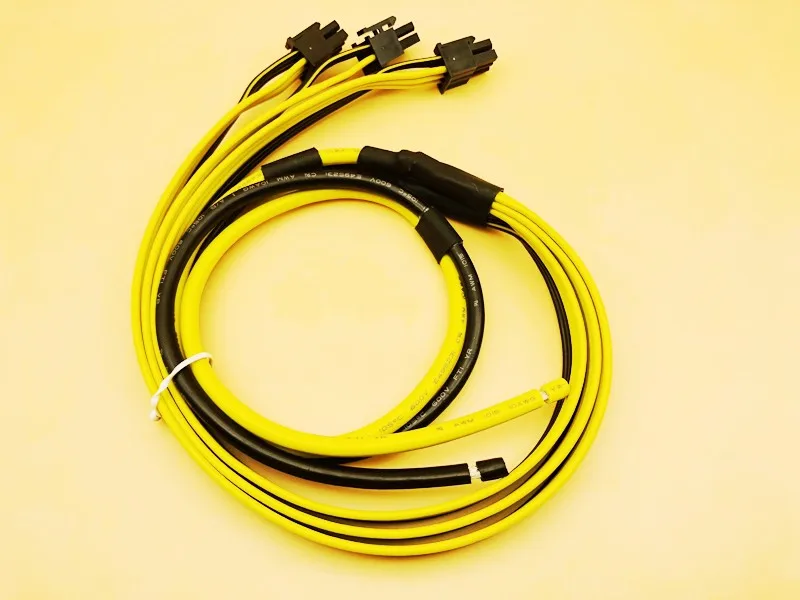 Кабель питания 1 к 3 6 контактный адаптер кабель GPU видеокарта провод 12AWG + 18AWG 90 см