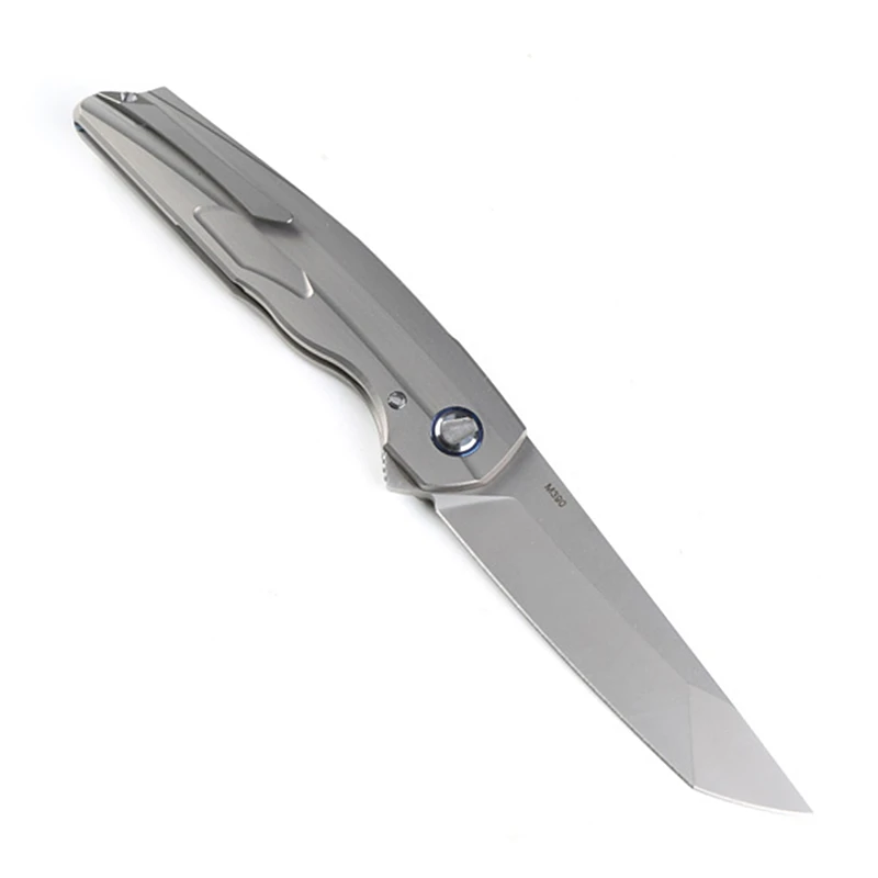 Высококачественный титановый подшипник с ручкой M390 нож охотничий Походный для