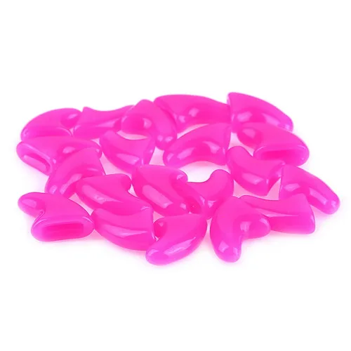 Rose Котов котенок лапы Уход за ногтями коготь колпачки+ клей+ аппликатор Резиновый ПЭТ лак для ногтей/колпачки для лап товары для кошек - Цвет: Rose