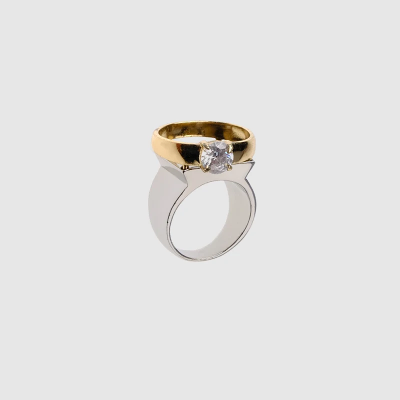 Бутик Amorita маленькое квадратное украшение простое кольцо|brand ring|class ringdesigner ring |