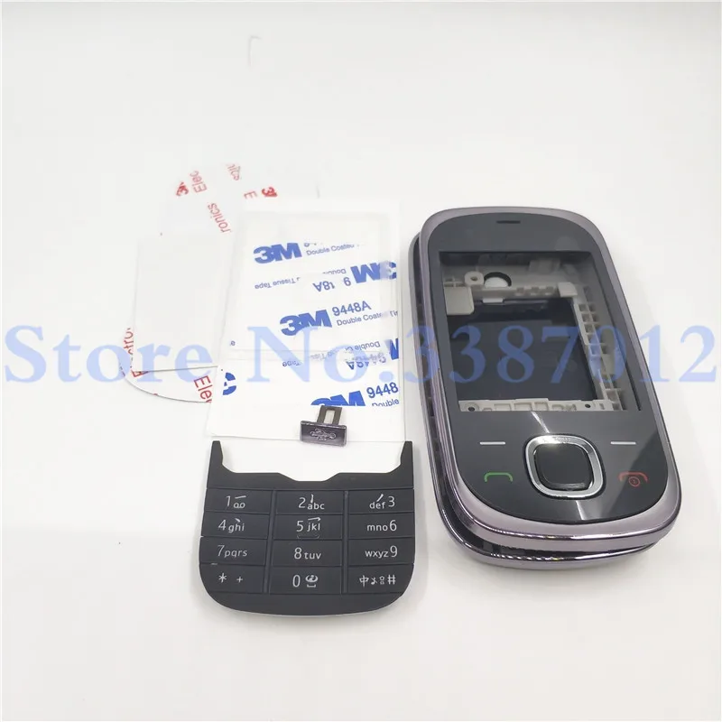 Оригинальный чехол для Nokia 7230 задняя крышка батареи клавиатура сменные детали