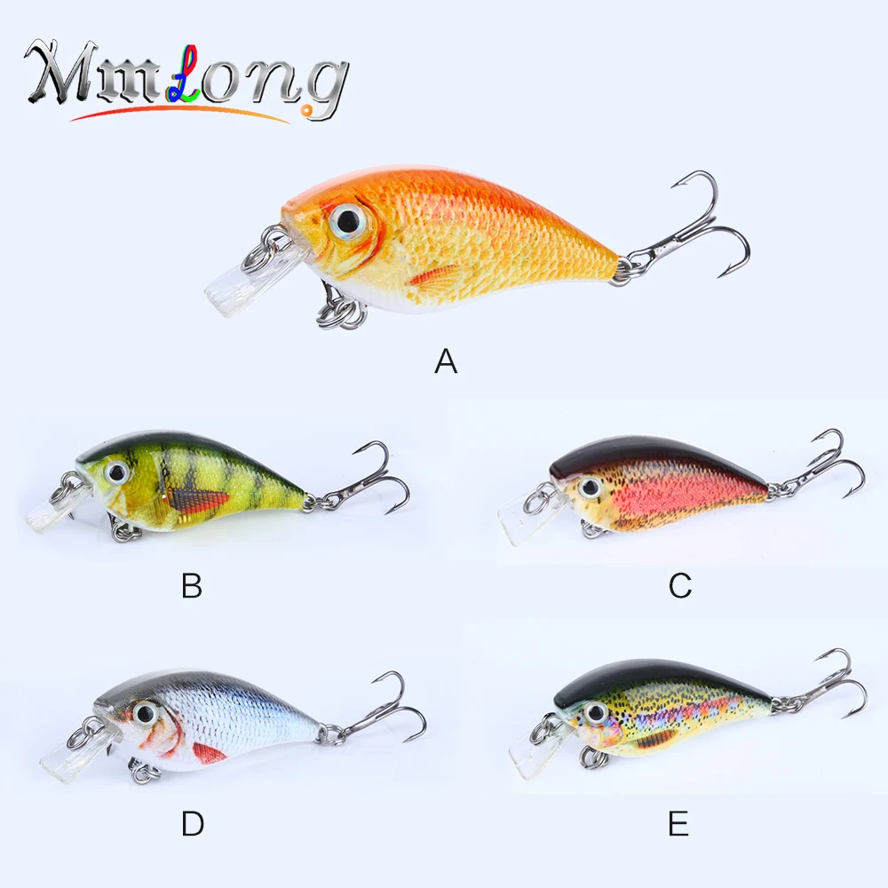 Mmlong 7.5cm Pike Fishing Lure Hard Crankbaits SAH08 6.4g Fake Lures Accessory Floating Wobbler Baits Fish Tackle Pesca | Спорт и