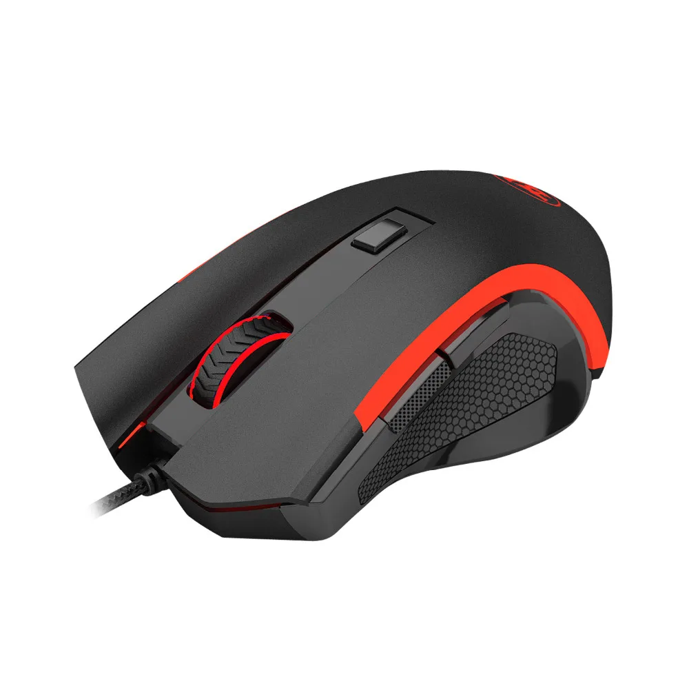 Мышь игровая Проводная Redragon M606 с Красной светодиодной подсветкой 3200 DPI 6 кнопок