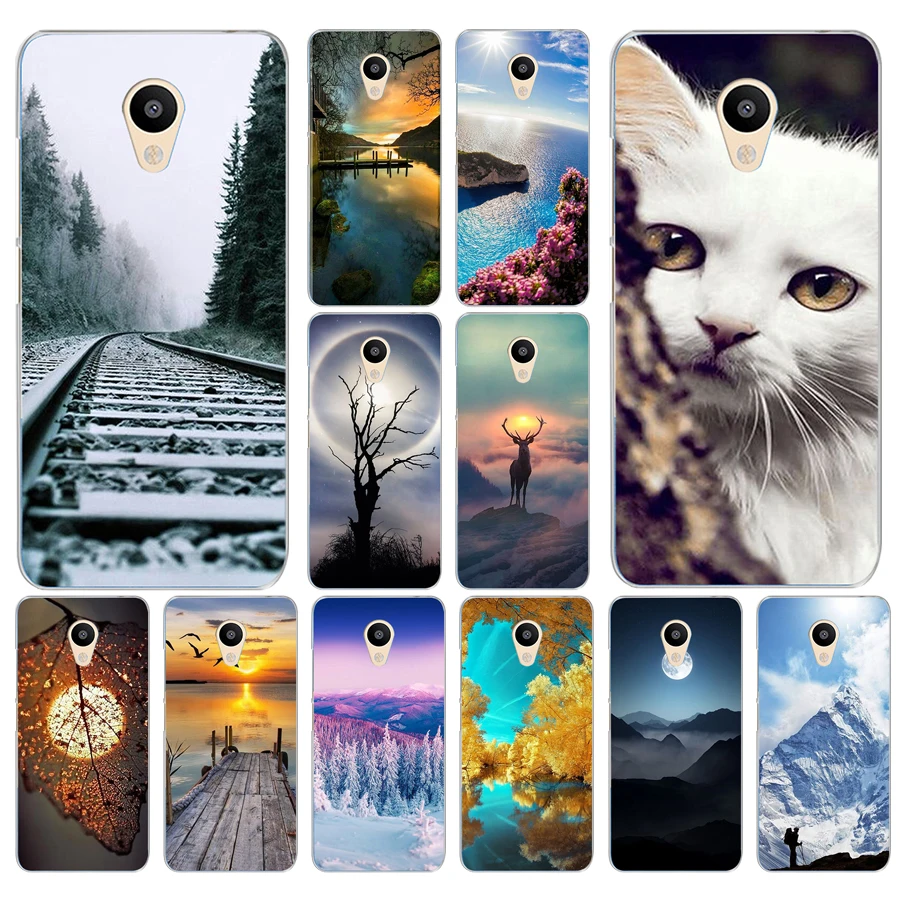 Жесткий чехол 162DD Mountains Bamboo Sea Deer Cat Nature View для Meizu M2 M3S M3 M5S Mini note M5 M6 U10 U20|Бамперы| |