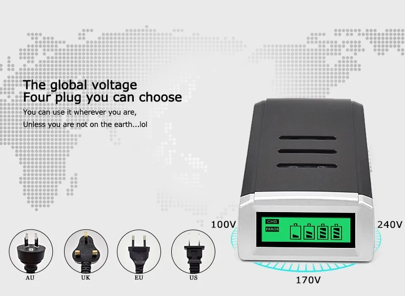 PALO 1,2 V AA AAA зарядное устройство для аккумуляторов с ЖК-дисплеем интеллектуальное умное зарядное устройство для аккумуляторов AA AAA