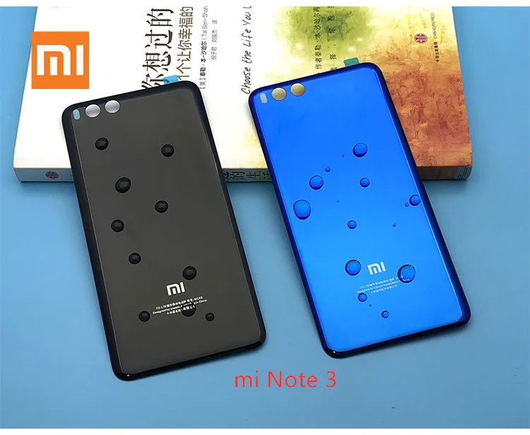 Оригинальный чехол Xiaomi Mi Note3 из закаленного стекла для Note 3 задняя крышка