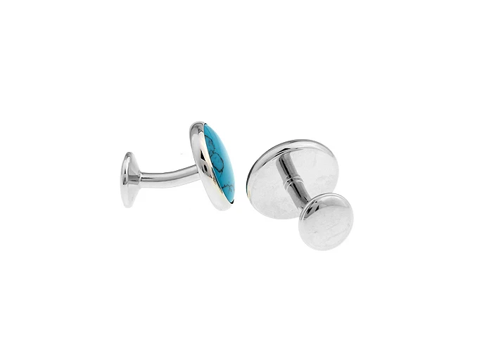 iGame Factory Price Retail Men's Cufflinks Copper Material Blue Stone Design Cuff Links Free Shipping | Украшения и