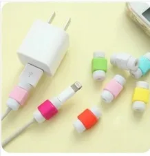 KEITHNICO 10 шт. защита кабеля USB зарядное устройство Защита линии передачи данных крышка рукава устройство для сматывания кабеля для iPhone для iPad - Цвет: Многоцветный