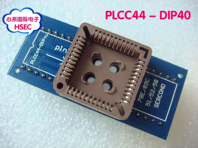 Бесплатная доставка 5 шт./лот. PLCC44 К DIP40/PLCC44 повернуть DIP40 IC испытательное сиденье