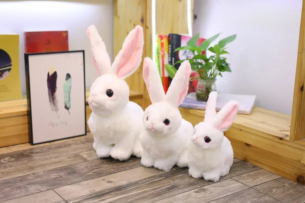 Дропшиппинг новое поступление Реалистичные peluches Супер Мягкий Кролик чучело Кролик плюшевая игрушка талисман плюшевая кукла для детей
