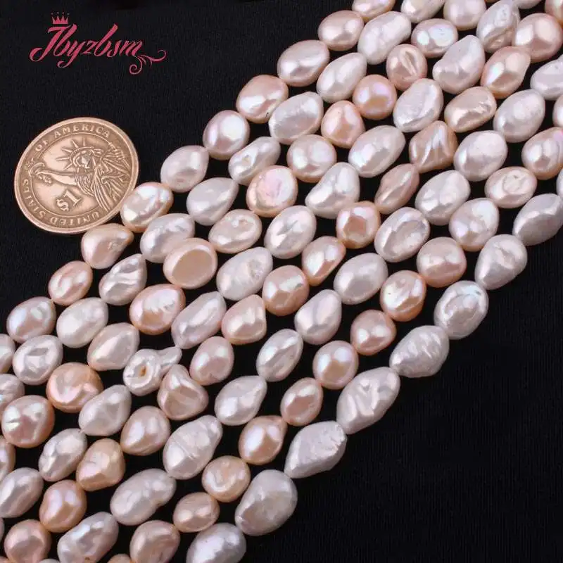 

7x9-8x11mm Potato Irregular Freshwater Pearl Beads Natural Stone Beads For Necklace Bracelets Earring Loose Jewelry Making 15"
