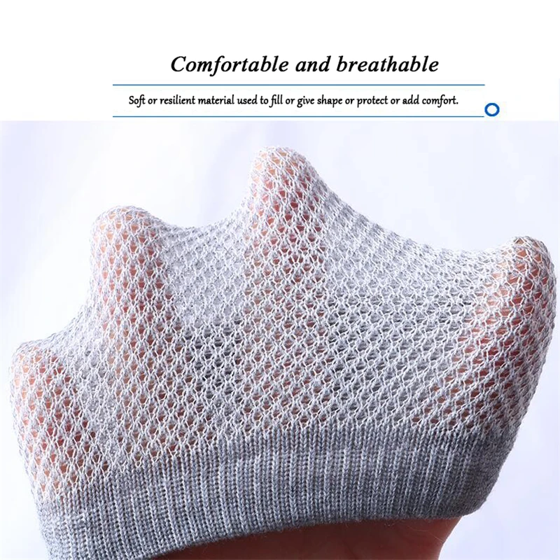 Ankle Socks men cotton mesh men's socks summer breathable boat dropshipping 10pairs/lot invisible male happy | Мужская одежда