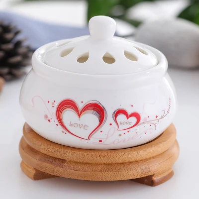D Канифоль нагреватель дерево мастика горелки Свечи Воск подогреватель аромат порошок горелки Электрический диффузор Ароматерапия Эфирные масла горелки - Цвет: D