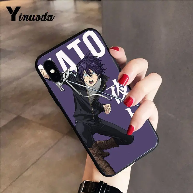 A7 Yinuoda Noragami yato Аниме новое поступление черный чехол для телефона для iPhone 8 7 6 6S 6Plus X XS MAX 5 5S SE XR 10 Чехол - Цвет: A7