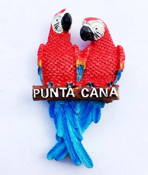 Горячая Доминика Punta Cana Macaw Багамский национальный танец 3D магниты на холодильник туристические сувениры холодильник магнитные наклейки - Цвет: 009