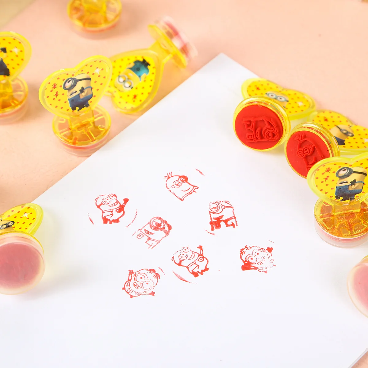 10 шт./лот Миньоны стимулируют детей штампы маленький уплотнитель игрушка