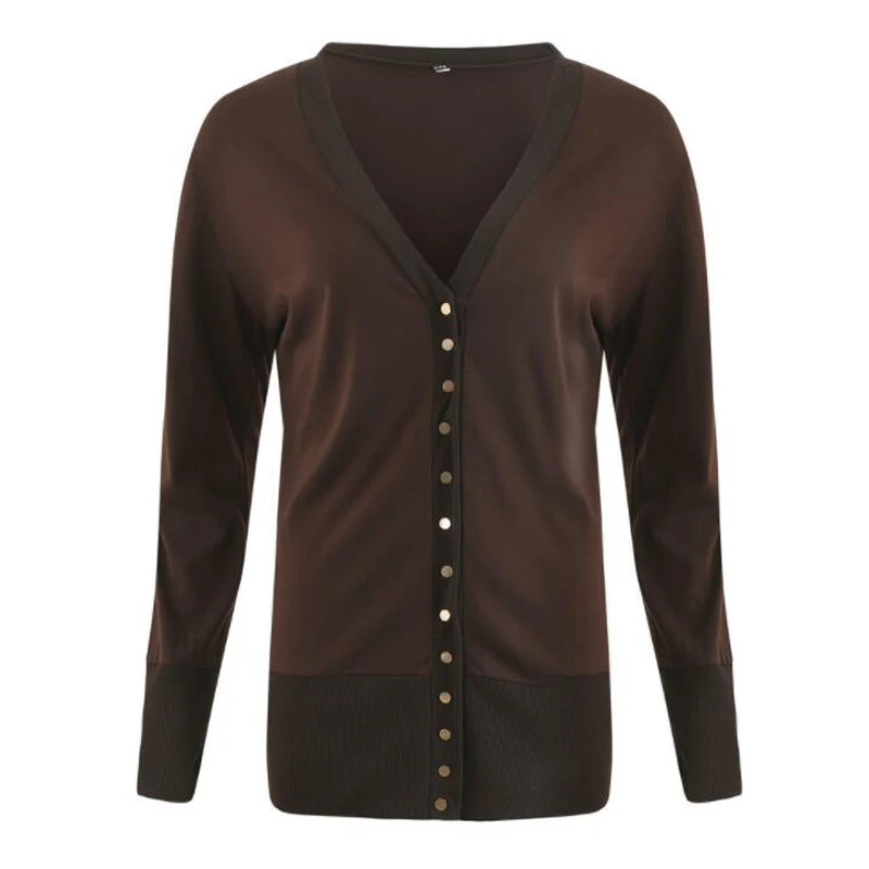 

Two Colors Sexy Cardigan Button Comfortable Slim Jacket Solid Fashion Coat Women Clothes New Style Coat Female