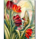 Алмазная 5D картина сделай сам, цветы, ваза, Набор для вышивки крестиком, полная вышивка, мозаика, цветок, роза, картина стразы, Декор, подарок