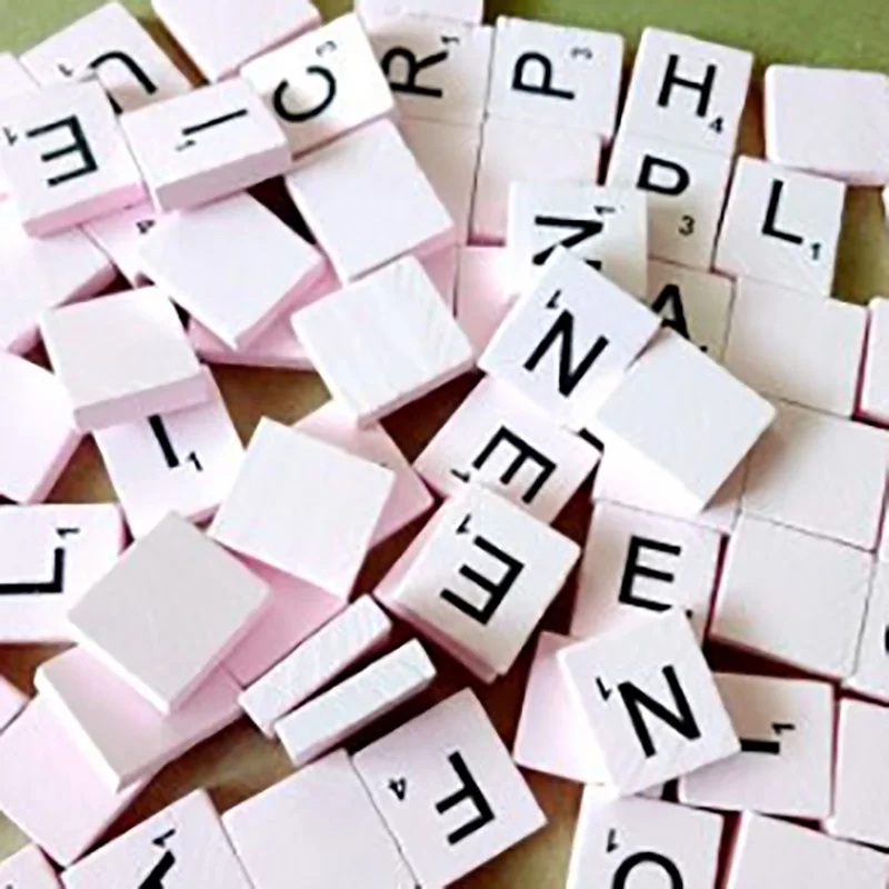 1 100 шт./компл. английские ABC пазлы, настольная игра DIY деревянная игра интерактивное развитие умственных способностей - Цвет: 1