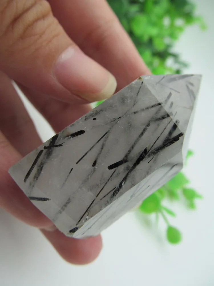 AAA натуральные черные волосы Рутиловый Кварц рутилированный кварц