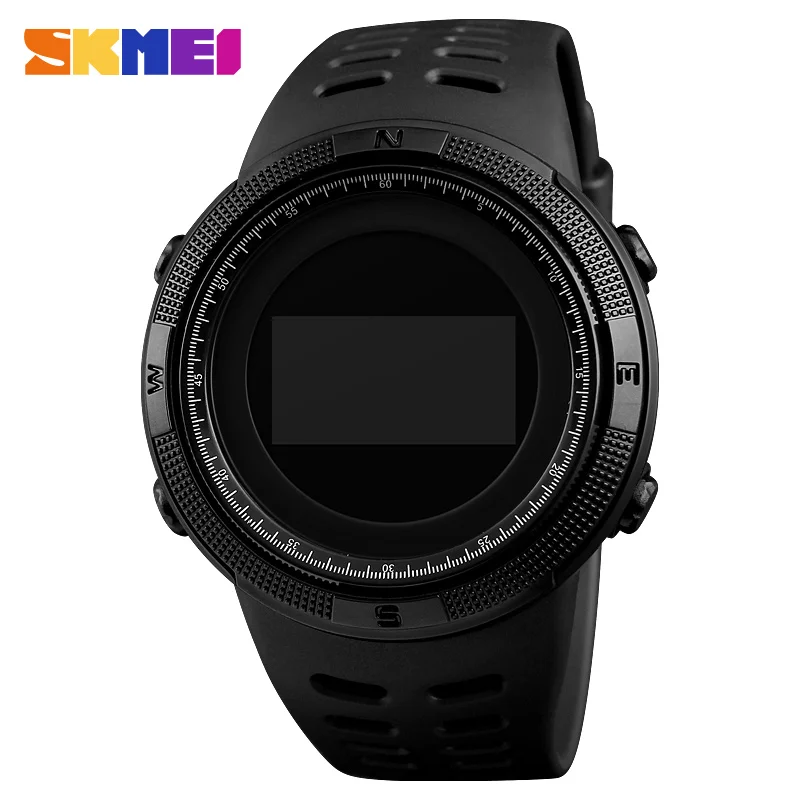 Black Watch SKMEI профессиональные спортивные наручные часы модные водонепроницаемые спортивные цифровые часы для бега и упражнений хранение данных калорий - Цвет: Black Watch