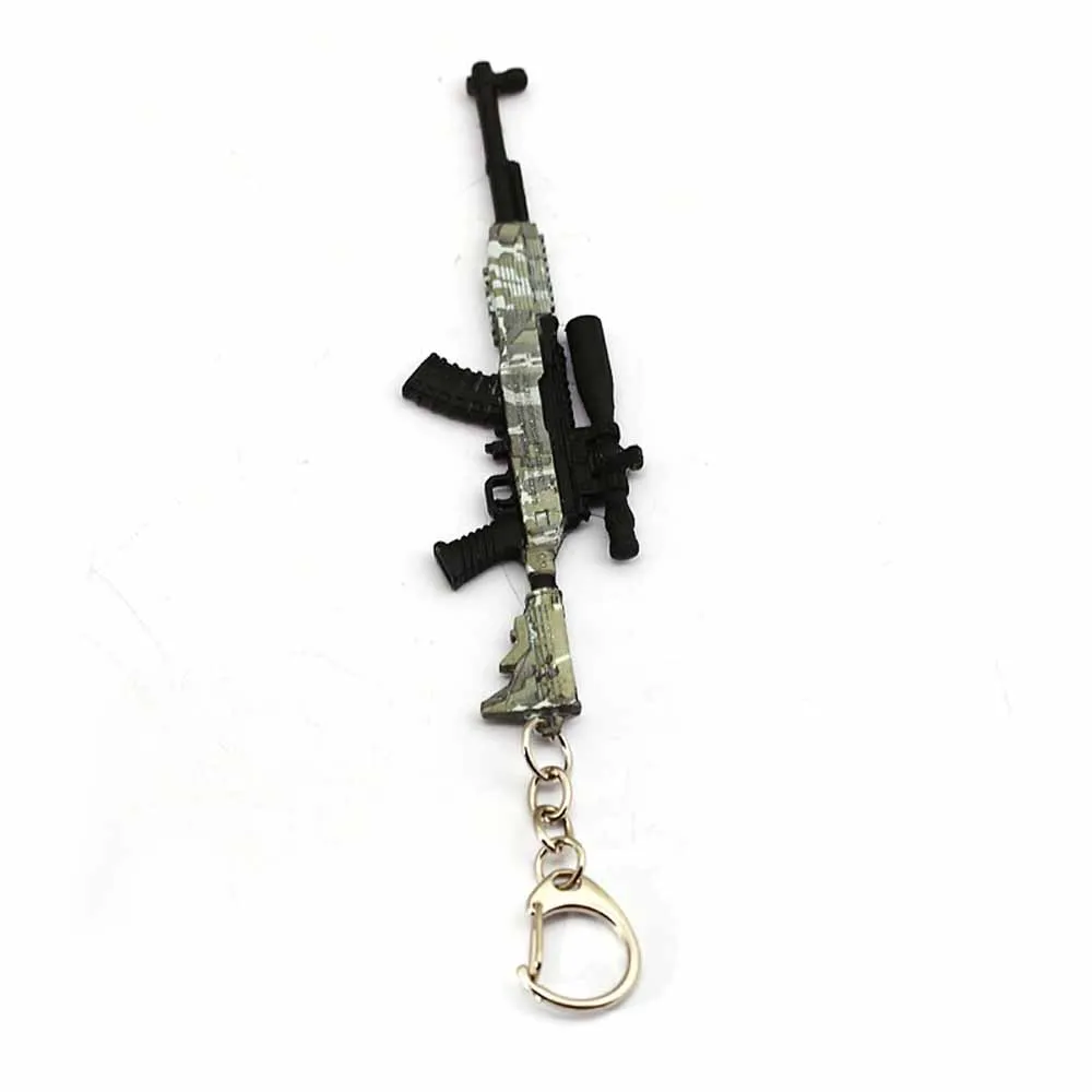 2019 Горячая игрушечный пистолет Модель 98 K AK47 AWM камуфляж брелок (12 см) PUBG оружие