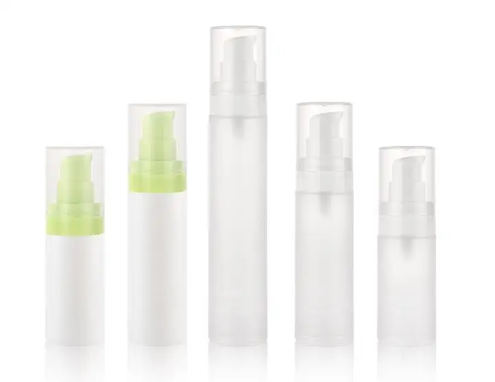 

10pcs Vacuum Bottle 15ml/30ml/50ml Airless Container Pump Cosmetic Lotion Cream Toiletries Jar refillable plastic travel