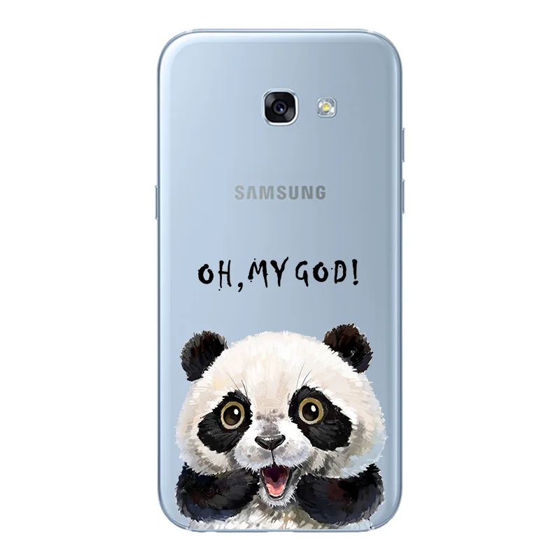 Phone Case For Samsung Galaxy A3 A5 A7 2017 J3 J5 J7 S8 S9 Plus Note 8 MAX Funny cute TPU Soft Silicone Protective Back Cover |