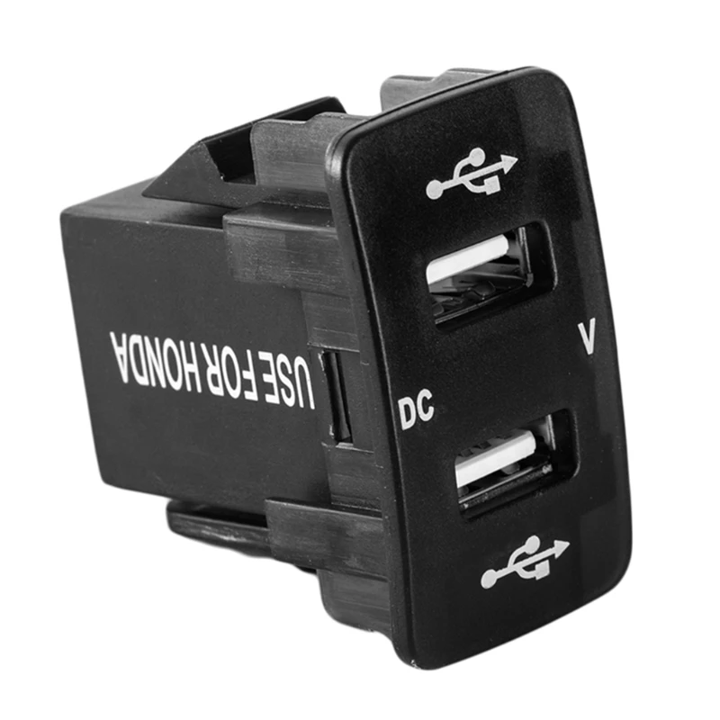 36x23 мм 12V 24V двойной USB Автомобильное зарядное устройство разъем вольтметр адаптер питания для HONDA