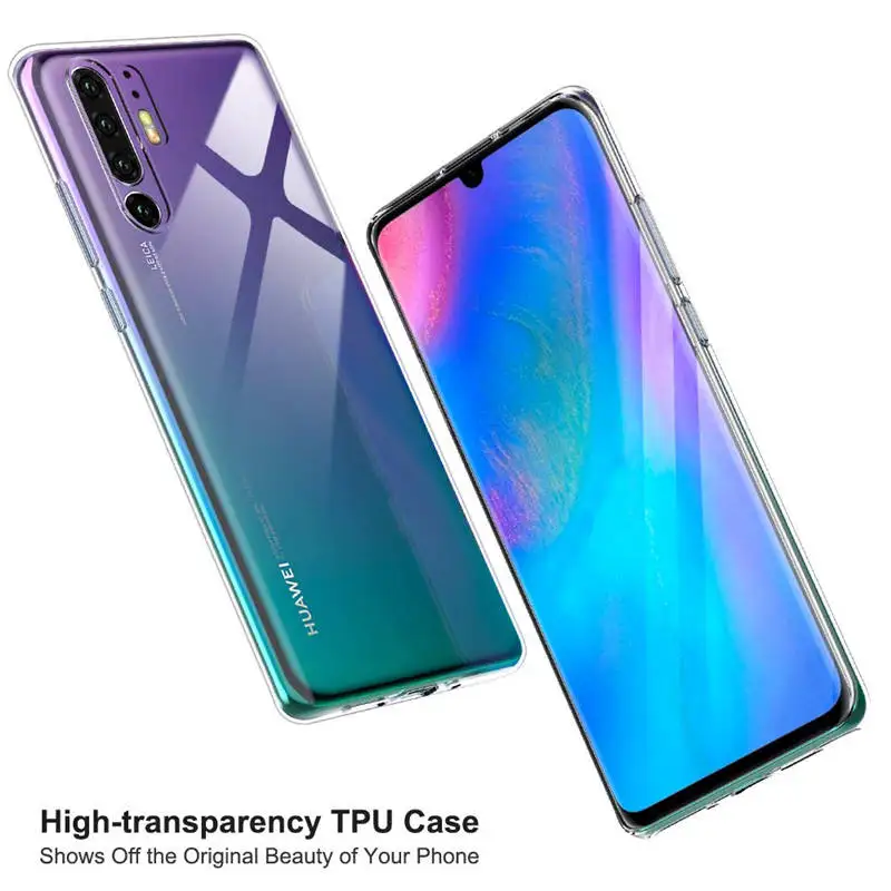 Чехол для Huawei P30 Pro чехол Силиконовый мягкий прозрачный из ТПУ телефона