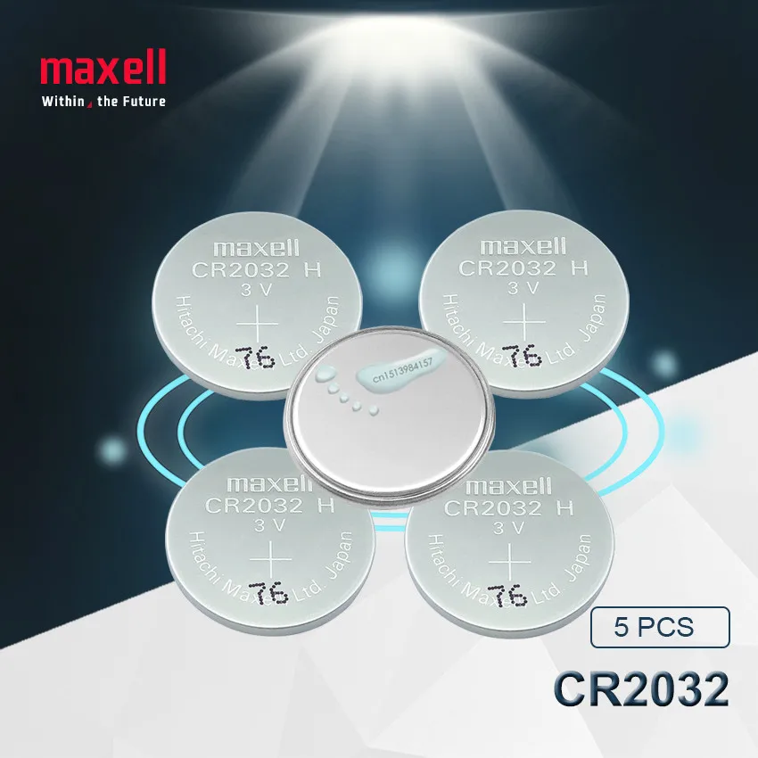 5 шт. оригинальный бренд maxell новый аккумулятор cr2032 3 в кнопочные батареи для монет