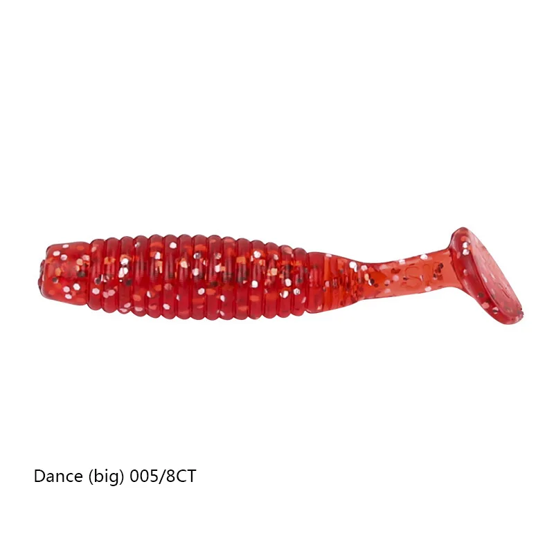 Dancer-005-8pcs TSURINOYA Dance 45 мм 1,4 г 60 мм 3,2 г приманка T Мягкая приманка с хвостом с запахом рыбы Приманка Мягкая приманка - Цвет: Dancer-005-8pcs
