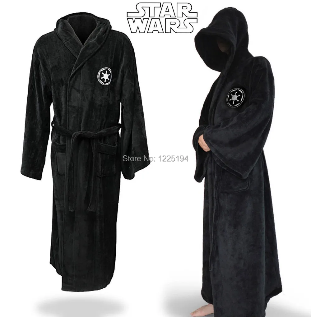 Star Costume Wars Darth Vader Terry Jedi Bathrobe for Men Robe Costume Brown/Black Robe Cosplay