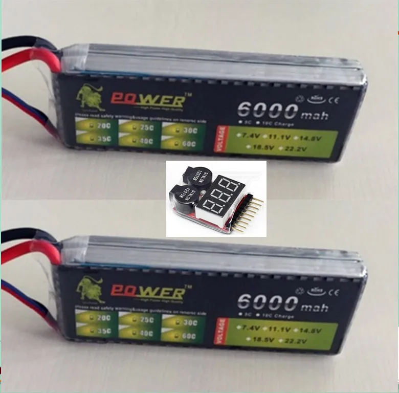 1 pair 6000mah 7.4v JLB гоночный Золотой Гепард бесщеточный 1:10 хобби RC автомобиль электрический 4WD Monster truck Powefull двигатель - Цвет: 1 pair 6000mah 7.4v