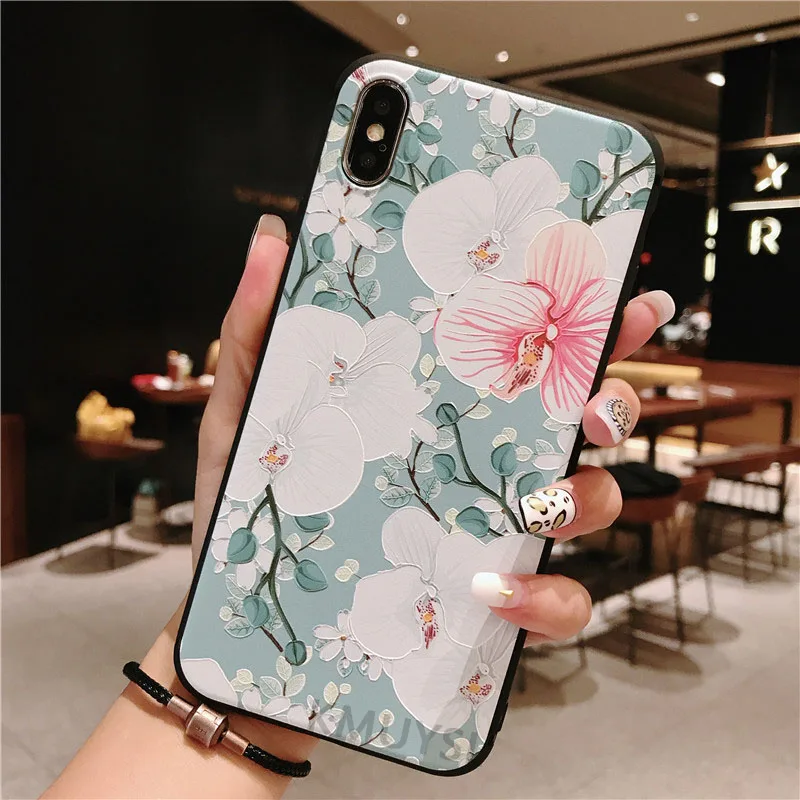 3 3D цветок чехол для huawei P30 Pro P20 P10 P9 Lite Nova 3 3i 4 Honor 8X 7A 7C Крышка для huawei Y7 Pro Y6 Prime P Smart Y9 - Цвет: 3