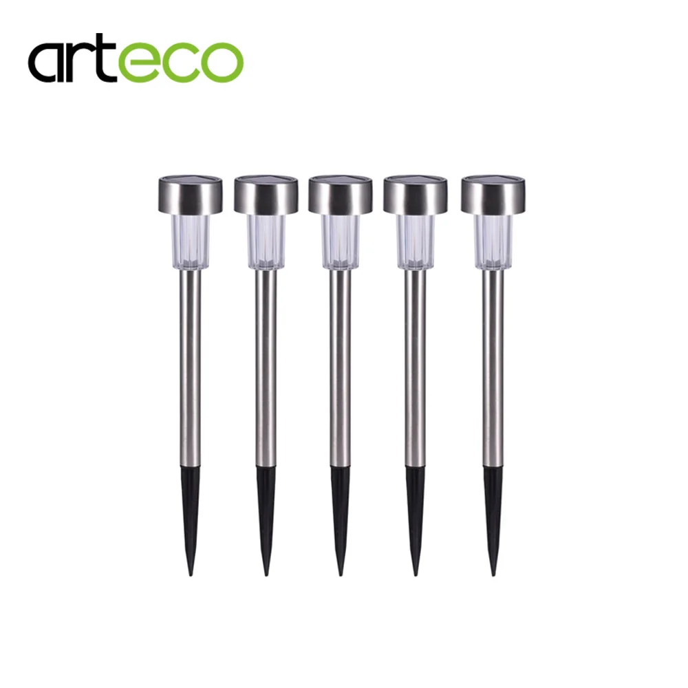 5 шт. Солнечный свет LED Спайк Газон Свет Водонепроницаемый Открытый Сад Освещение